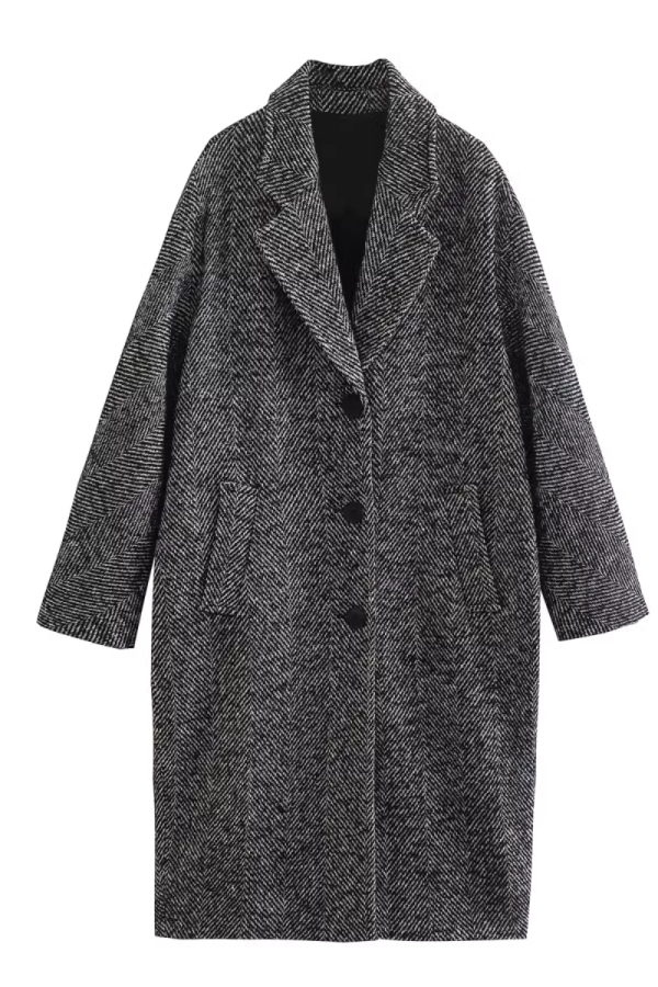 Tweed Knitted Coat