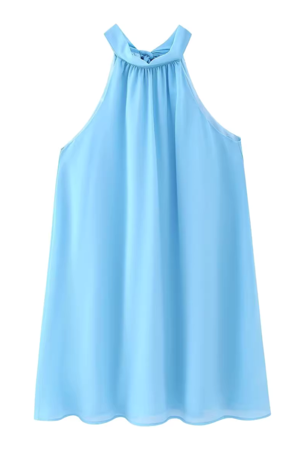 Halter-Neck Sleeveless Dress
