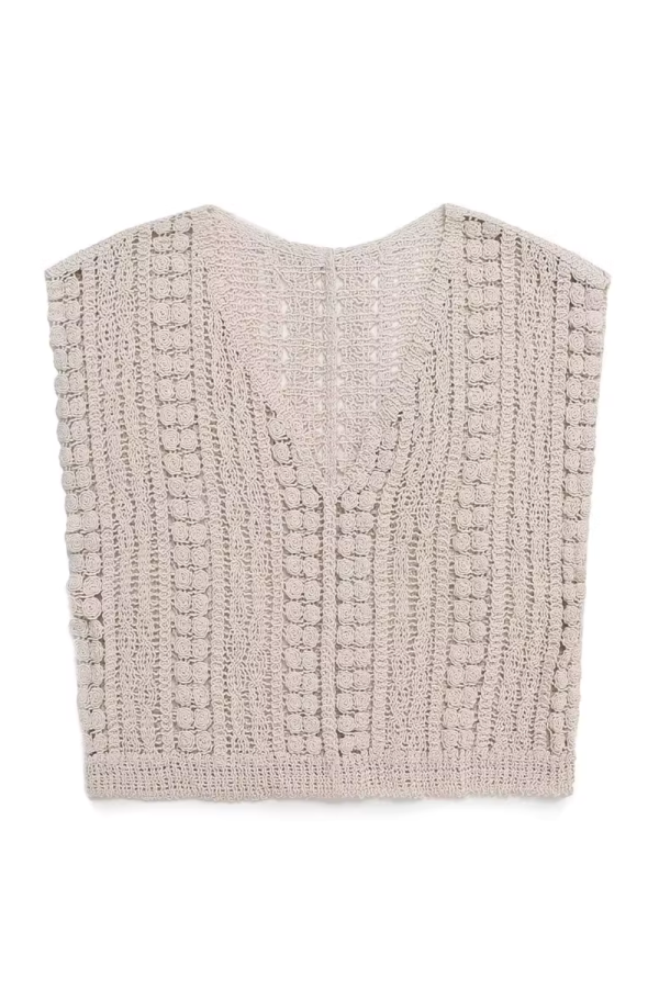 V-Neck Sleeveless Knitted Vest (2 Colors)